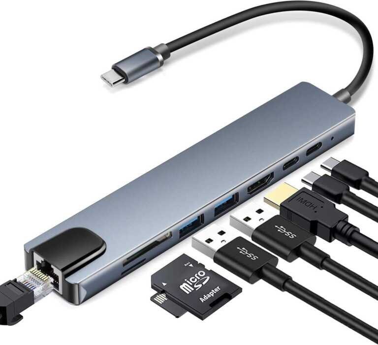 Adaptor shumefunksional 8 ne 1 Type C to HDTV