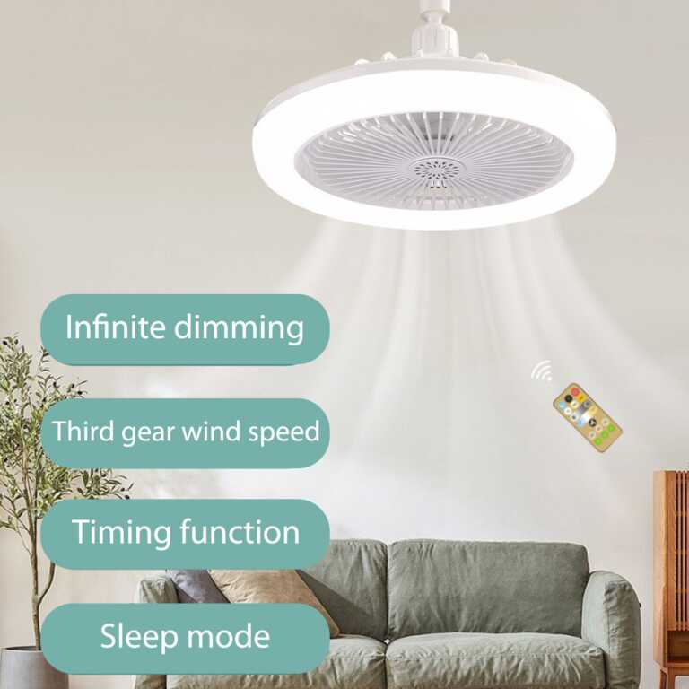 Ventilator tavani 30 W me llambe 2 ne 1