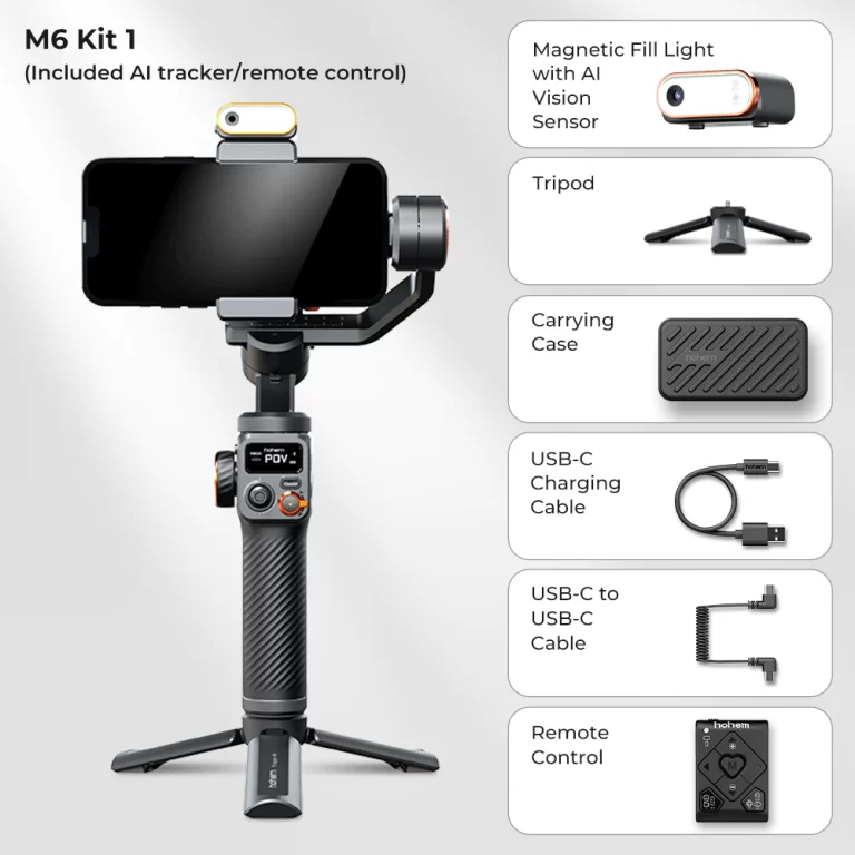 Gimbal per telefon me drite dhe sensor iSteady M6