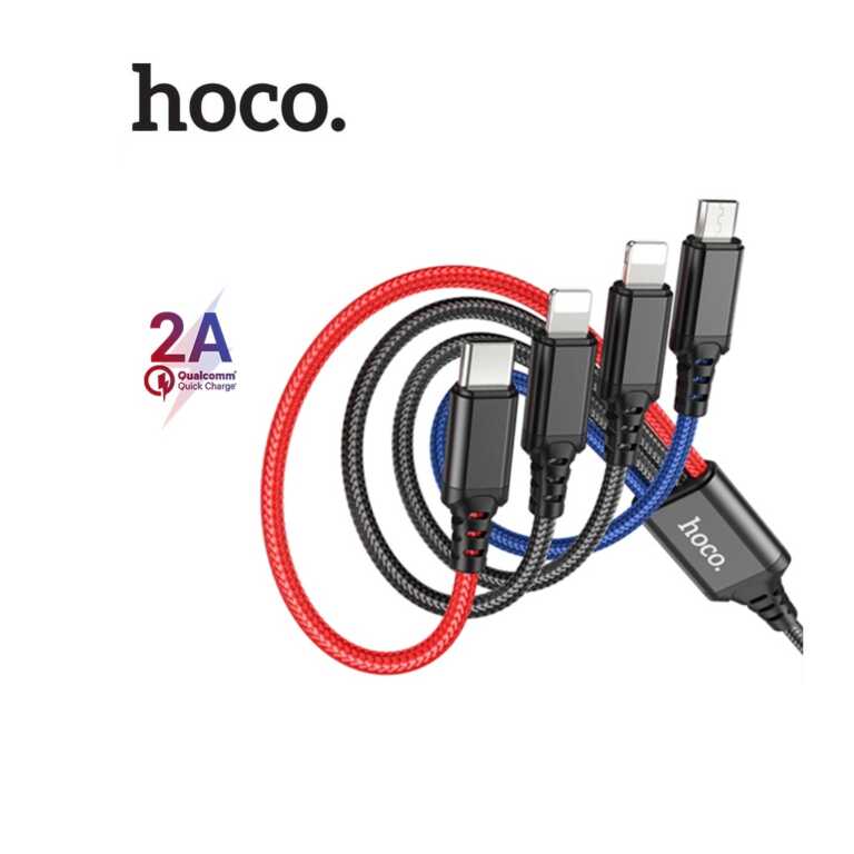 Kabell karimi 4 ne 1 IP/Micro/Type C HOCO X76 thumbnail 2