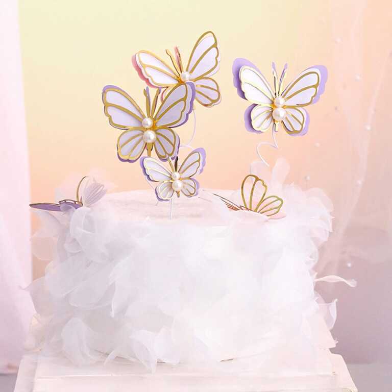 Dekor me flutura per torte