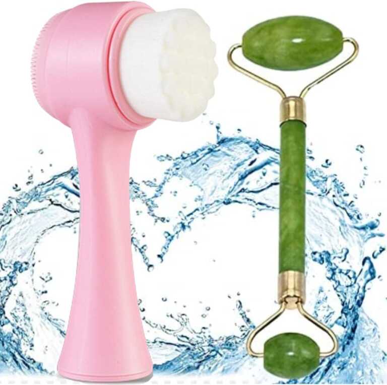 Set per kujdesin e fytyres furce dhe roller