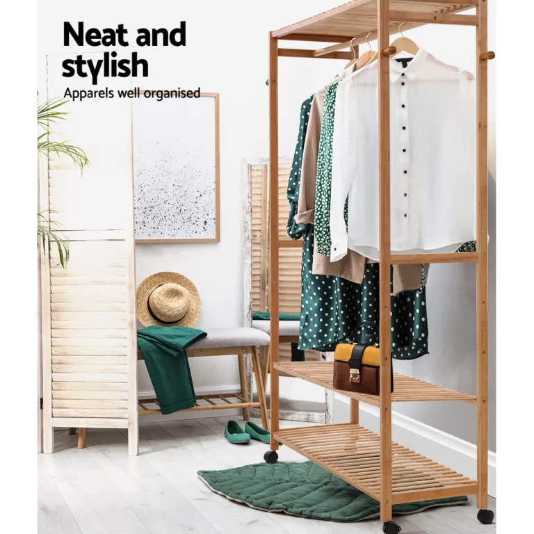 Raft bamboo modern per veshjet