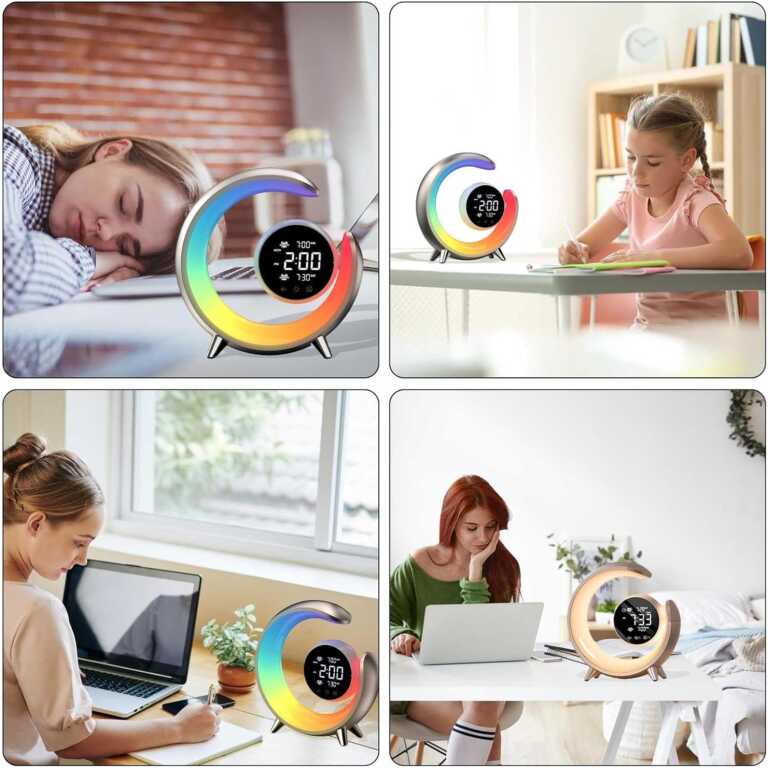 Llampe tavoline me drite RGB dhe alarm thumbnail 3
