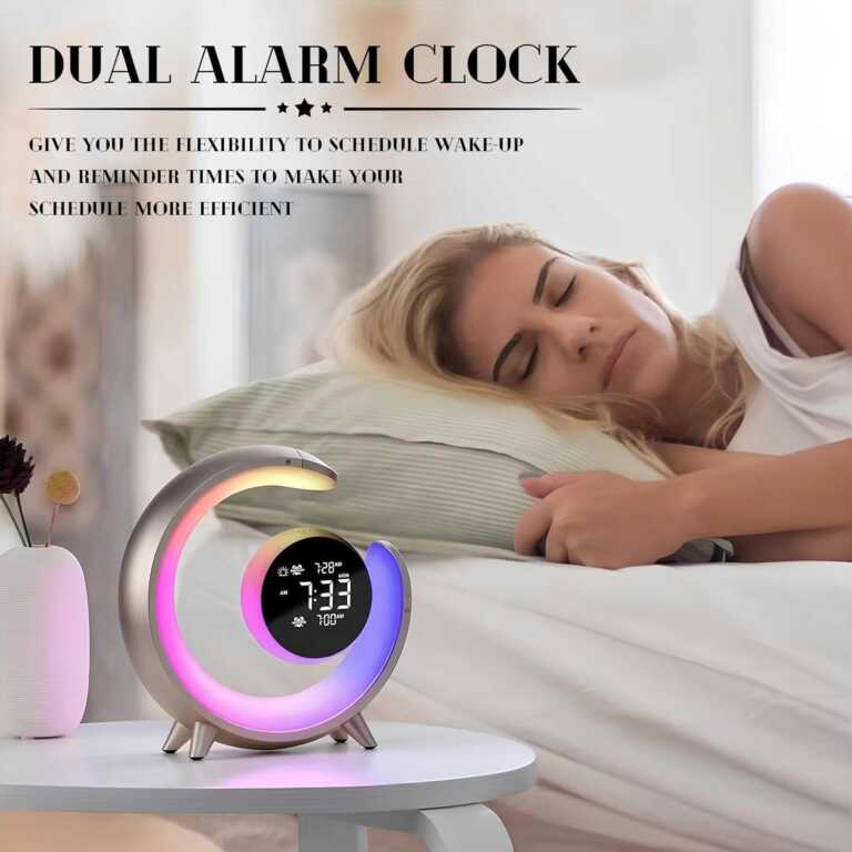 Llampe tavoline me drite RGB dhe alarm thumbnail 2