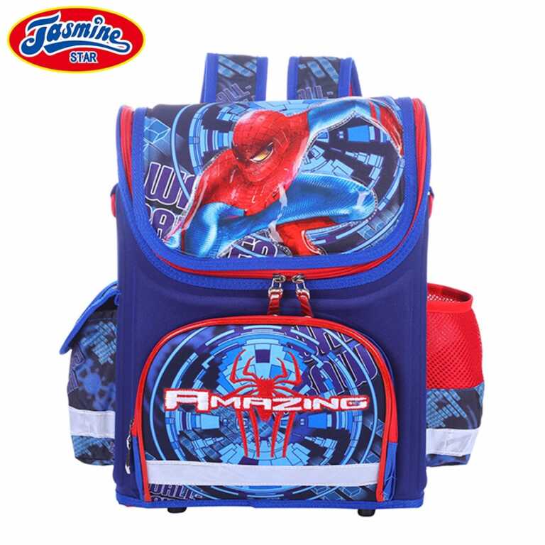 Cante shkolle blu me Spiderman