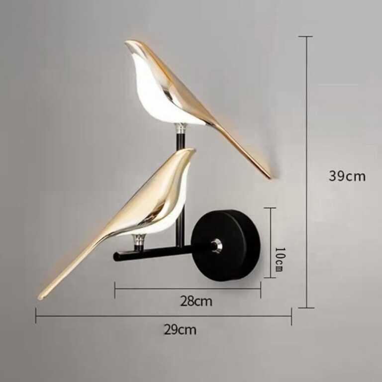 Llambe muri moderne Birds Lamp Light