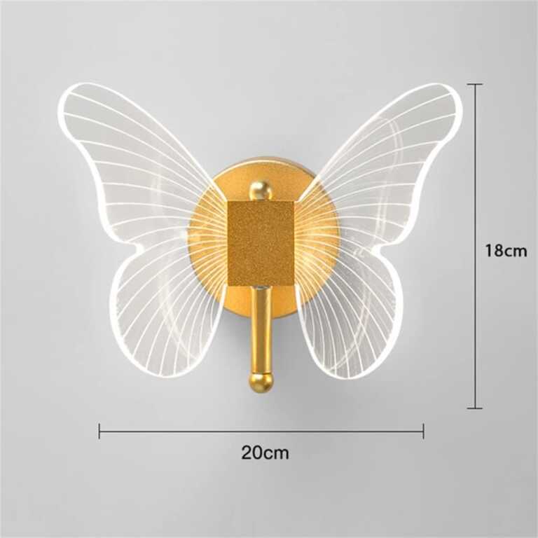 Llambe dekorative forme fluture Butterfly Lamp thumbnail 2