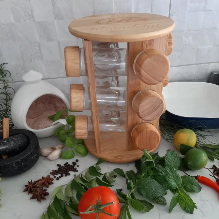 Organizuese erezash bamboo me 12 kavanoza thumbnail 2