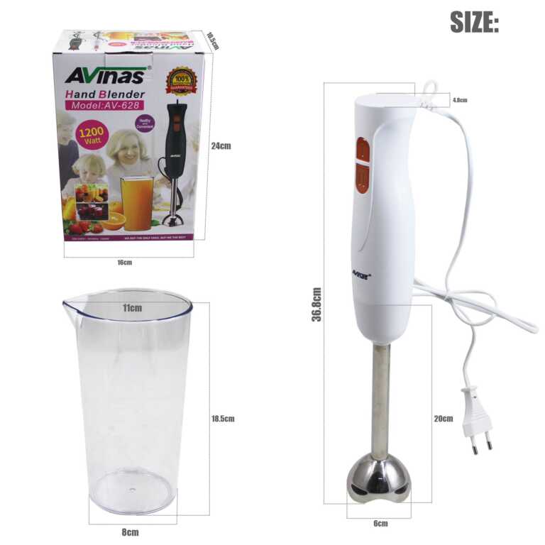 Blender dore me gote 1200W Avinas AV-628 thumbnail 3