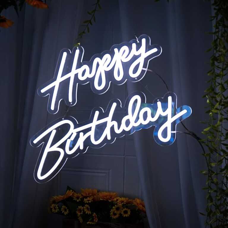 Panel dekori LED neon “Happy Birthday” thumbnail 2