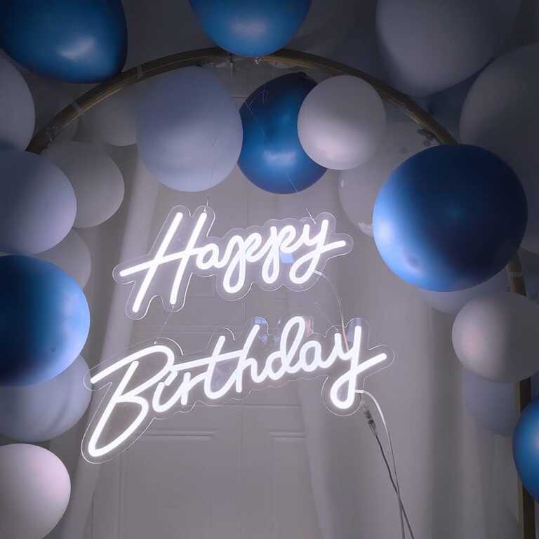 Panel dekori LED neon “Happy Birthday” thumbnail 3