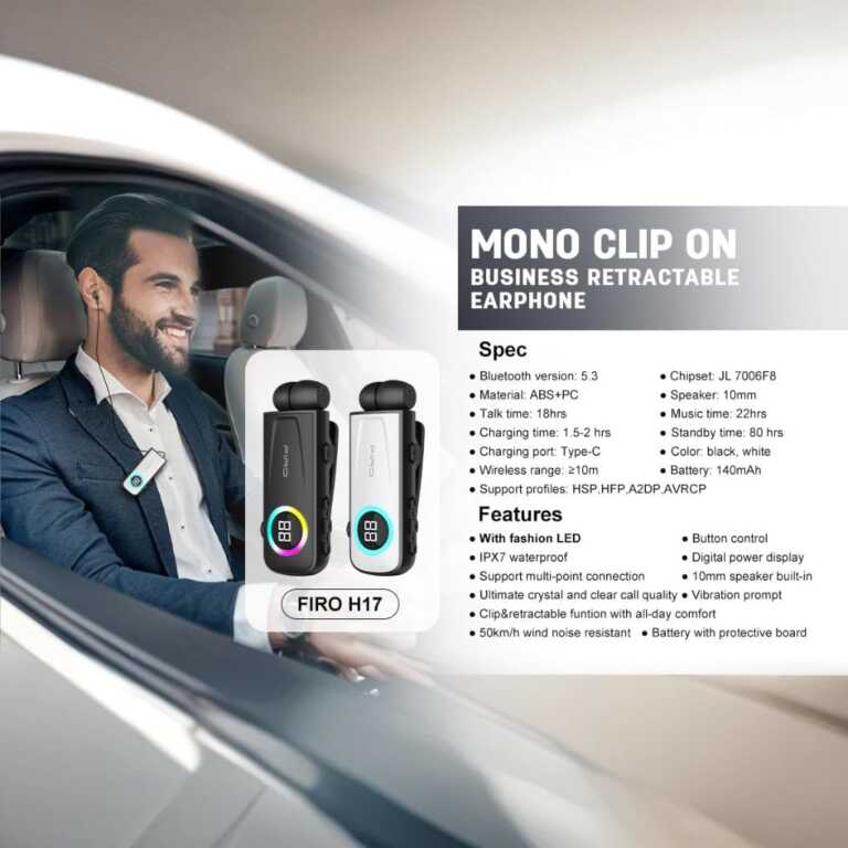 Kufje teke me Bluetooth Mono headset thumbnail 3