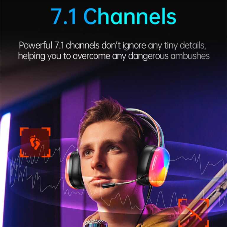 Kufje gaming me mikrofon Awei GM11 Pro thumbnail 2