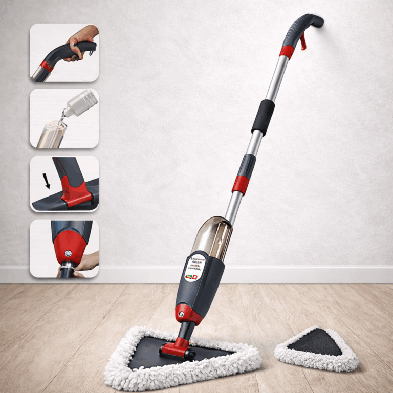 Shtupe pastrimi mikrofiber Spray Mop thumbnail 2