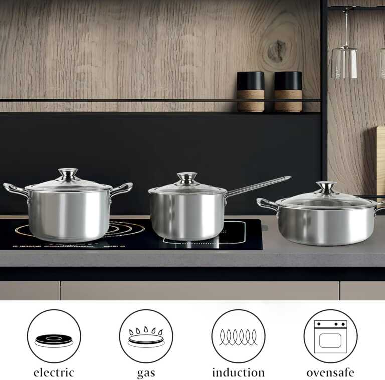 Set me ene kuzhine inoks 3Pcs Kitchenware thumbnail 2