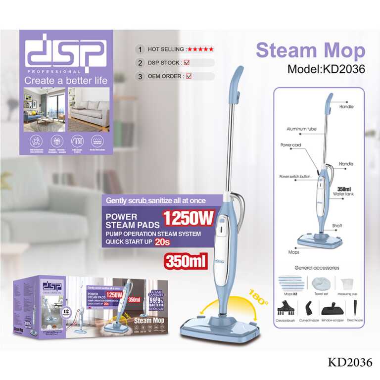 Mop pastrimi me avull DSP KD2036