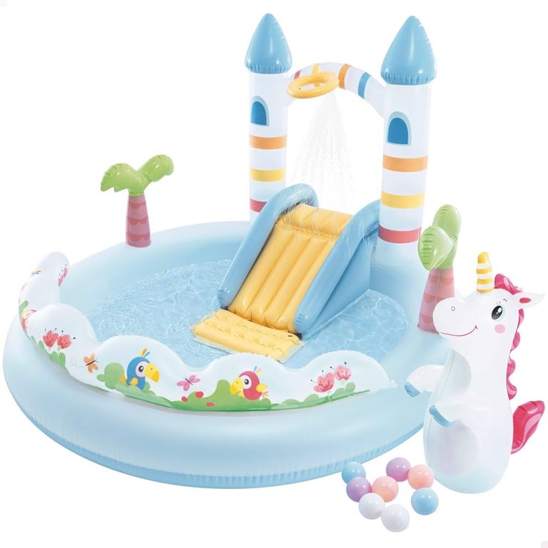 Pishine per femije me Unicorn dhe lodra uji Unicorn Castle thumbnail 2